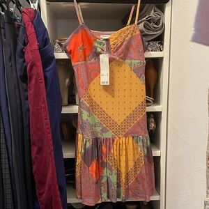 Kimchi Blue Multicolor Patchwork Mini Dress